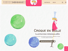 Tablet Screenshot of croqueenbulle.fr